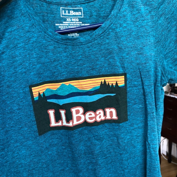 Ll Bean Graphic Tee Shirt Nwot 